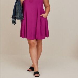 Torrid Fuchsia Dress 2X